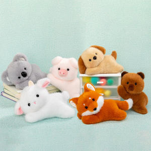 Set di Peluche Animali Sdraiati - Agnello, Cane, <span class=keywords><strong>Volpe</strong></span> e Koala Super Morbidi, Compagni da Scrivania, Decorazione Carina e Rilassante per Casa e Ufficio - Product Image 2