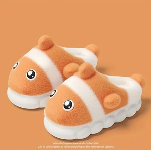 Pantofole a Forma di Pesce Marino, Calzature Invernali in Peluche per Interni ed Esterni, Regalo per Adulti e Bambini - Product Image 5