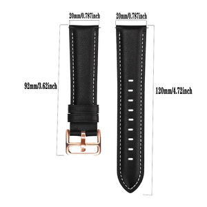 <span class=keywords><strong>Bracelet</strong></span> de <span class=keywords><strong>montre</strong></span> intelligente pour <span class=keywords><strong>femme</strong></span> en cuir synthétique de 20 mm, design sportif avec boucle à ardillon, compatible avec plusieurs marques de montres, y compris Amazfit - Product Image 6