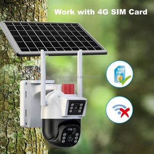 Caméras de surveillance réseau CCTV de sécurité extérieures V380 WIFI à énergie solaire intelligente de haute qualité, économie d'énergie, carte SIM 4G, PTZ - Product Image 5