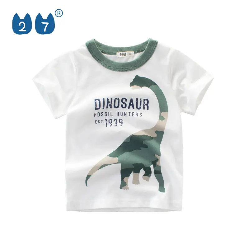 China Manufacture Baby Boy Toddler Cute Knit Short Sleeve T Shirts Clothes