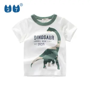 China Vervaardigen Baby Jongen Peuter Leuke Gebreide Korte Mouwen T-shirts Kleding