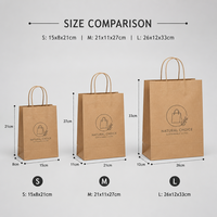 Sacs cadeaux en papier kraft noir écologiques et recyclables, logo personnalisé, sacs d'emballage de luxe pour boutique de vêtements, sacs de shopping avec poignée en corde