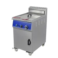 Venta caliente comercial tanque de gas freidora pollo frito chips eléctrica freidoras máquina para restaurante de comida rápida