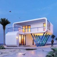 Maison conteneur modulaire détachable de 40 pieds, design ferme, personnalisable en couleur, installation rapide pour Apple Cabin