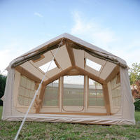 Tente gonflable de luxe pour le camping, entièrement automatique, pour 5 à 8 personnes, en tissu Oxford, résistante au vent et à la pluie, portable, à ouverture rapide