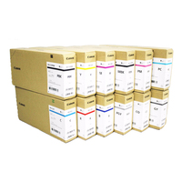 Cartucho Original PFI-57 Completo para Plotters PRO540S/560S/520D/561/541, Recargable, Color Negro, Azul, Rojo, Digital, Japón, Marca MBK