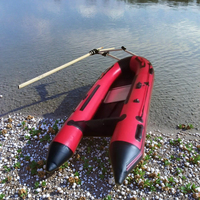 Kayak gonflable Hypalon en PVC de qualité supérieure pour 3 à 4 personnes avec moteur Bateau à rames pour sports nautiques en plein air pour la pêche Plancher aérien inclus