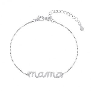 Dylam Top Picked Fine Fashion Jewellery <b>Bangles</b> Bracelets 18K Gold Sterling Silver Polish Mama Alphabet Pendant Adjust Bracelet - Product Image 1