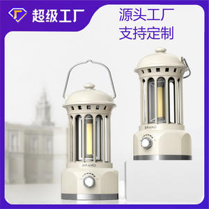 Lanterne de camping Ningbo JD-L800B, lumière COB rechargeable, blanc chaud, lampe de tente portable pour l'extérieur - Product Image 4