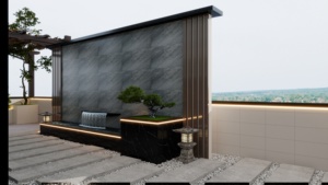 Star <strong>River</strong> 18mm Thick Grey Paving <strong>Stone</strong> Wall Tiles Modern Anti-Pollution and Waterproof Outdoor Wall Panels &amp; Boards - Product Image 6