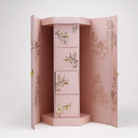 Boîte à gâteaux de lune de mi-automne, emballage cadeau haut de gamme avec poignée, boîte cadeau de festival
