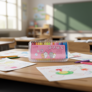 Uk Rotating Crayon 36 Colors PP Wax Lamination Printing School Art Supplies - Product Image 2