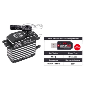AGFRC A86BHM 8.4V 55KG 0.11Seg. Engranajes de Acero Programables Digitales Extra Fuertes sin Escobillas RC - Product Image 1