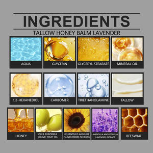 <span class=keywords><strong>Crème</strong></span> de suif de bœuf biologique nourrie à l'herbe, miel brut, hydratante, nourrissante, anti-âge, apaisante en profondeur, pour tous types de peaux, qualité supérieure - Product Image 3