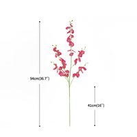Bunga Anggrek Buatan Sutra Dancing Lady Orchid Tangkai Panjang dalam Jumlah Besar untuk Dekorasi Rumah, Pernikahan, Pesta, Dalam dan Luar Ruangan