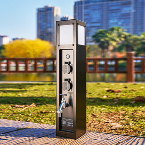 Geeyastainless ổ cắm thép ngoài trời ổ cắm sàn tuya app điều khiển di động sàn vườn ổ cắm vườn bài với ổ cắm điện - Product Image 6