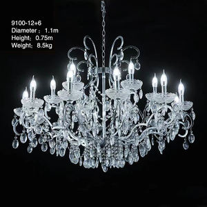 Lampadario in Cristallo Acrilico di Grande Vendita, Grande Paralume Moderno, Lampadario con Perline - Product Image 2