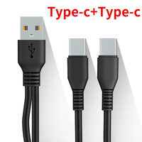 Câble de charge rapide USB C Type C 2 en 1 avec logo personnalisé OEM ODM, cordon de chargeur PV pour téléphones portables Xiaomi Samsung Andriod