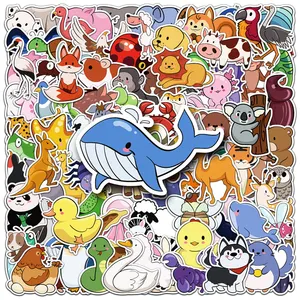 100pcs Factory Wholesale Die Cut Decorative Cute Kawaii Sticker Original Stick Figure Animals Custom sticker
