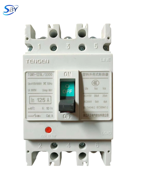Mutai 3p 80amp 100 Amp Thermal Magnetic Circuit Breaker 415V 35kA 50/60Hz for Wholesale