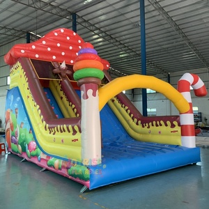 20ft di grado commerciale alta Candy Shack scivolo gonfiabile con buttafuori Candyland avventura Indoor Outdoor PVC scivolo a secco - Product Image 3