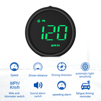 Alarm mobil Digital, aksesoris mobil Speedometer pengingat Alarm Digital pintar tampilan kepala LED GPS 2025