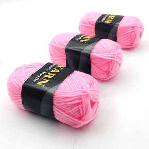 Haute qualité 4/8 Nm 10g-200garm rose multicolore fait à la main bricolage 100% <span class=keywords><strong>laine</strong></span> <span class=keywords><strong>Crochet</strong></span> fil acrylique tricot pour tricoter à la main - Product Image 4