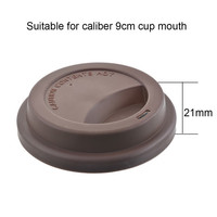 Couvercle de couvercle de tasse à café de rechange en silicone souple anti-poussière de qualité alimentaire, couvercle de couvercle de tasse de voyage écologique réutilisable