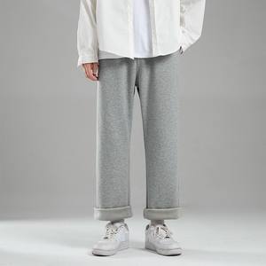 Pantalon de jogging sport décontracté en molleton coupe droite mi-longue, coupe ample, coupe-vent et respirant, idéal pour l'hiver – Vente chaude en gros - Product Image 5