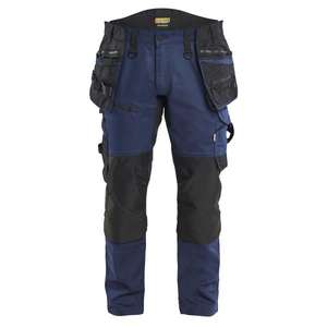 BLAKLADER - 197011498699D120 Pantalon Craftsman en stretch bidirectionnel Marine foncé/Noir-PANTALON DE TRAVAIL EAN 7330509951118 - Product Image 1