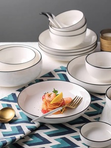 Ensembles <span class=keywords><strong>de</strong></span> <span class=keywords><strong>vaisselle</strong></span> européens <span class=keywords><strong>de</strong></span> luxe, ensembles <span class=keywords><strong>de</strong></span> bols et d'assiettes bon marché - Product Image 2
