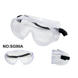 Lunettes de sécurité durables en PVC Lentille légère en polycarbonate sans rayures Sangle élastique réglable EPI certifié CE - Product Image 5