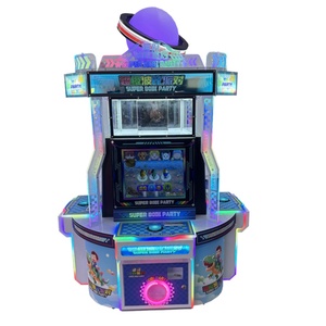 เครื่องเล่นเกมอาร์เคดแบบ LED สำหรับเด็ก 4 คน ใช้เหรียญหยอด พร้อมของเล่นแคปซูลบอลในสวนสนุก และระบบแลกตั๋ว - Product Image 2