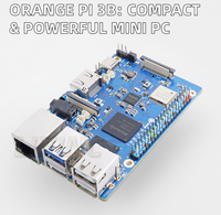 Orange Pi 3B 8GB/4GB/2GB RAM Rockchip RK3566 WiFi5+BT5.0 Gigabit LAN Placa de Desarrollo SBC para Programación