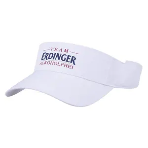 Encargo al por mayor 100% poliéster ajuste seco Uv visera de sol gorra sombrero con impresión de logotipo