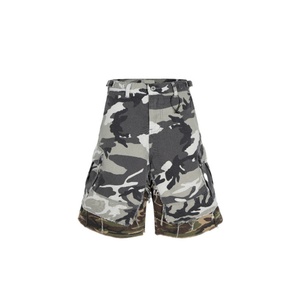 Shorts pour hommes, style streetwear, jeans baggy, <span class=keywords><strong>camouflage</strong></span>, décontractés, amples, longueur genou, cargo, surdimensionnés - Product Image 1