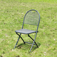 Mobilier d'extérieur Portable, Table pliante, chaise en maille métallique, pour Banquet, Poker, restauration, barbecue, Camping, pique-nique