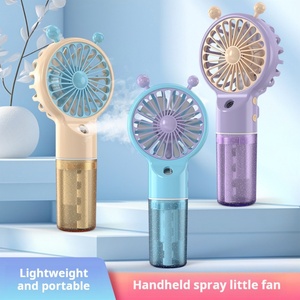 Ventilador Portátil Recargable de Mano, Luz Nocturna Silenciosa con Diseño de Dibujos Animados, Mini Ventilador LED para Exteriores - Product Image 2