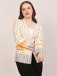 Blazer con Estampado Geométrico para Mujer, Chaqueta de Oficina de Manga Larga, Ropa Formal Elegante e Informal, Abrigo de Moda para Fiesta - Product Image 3
