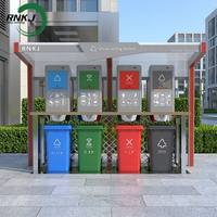 RNKJ Station de Collecte des Déchets Souterraine Intelligente Moderne en Acier avec Induction Automatique du Couvercle et Surveillance IoT