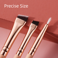 BEILI individuelle rosa Make-Up Pinsel Premium Kosmetik Make-Up Pinsel-Set für Grundierungs-Vermischung Rouge Augenbilder Pinsel mit Halter