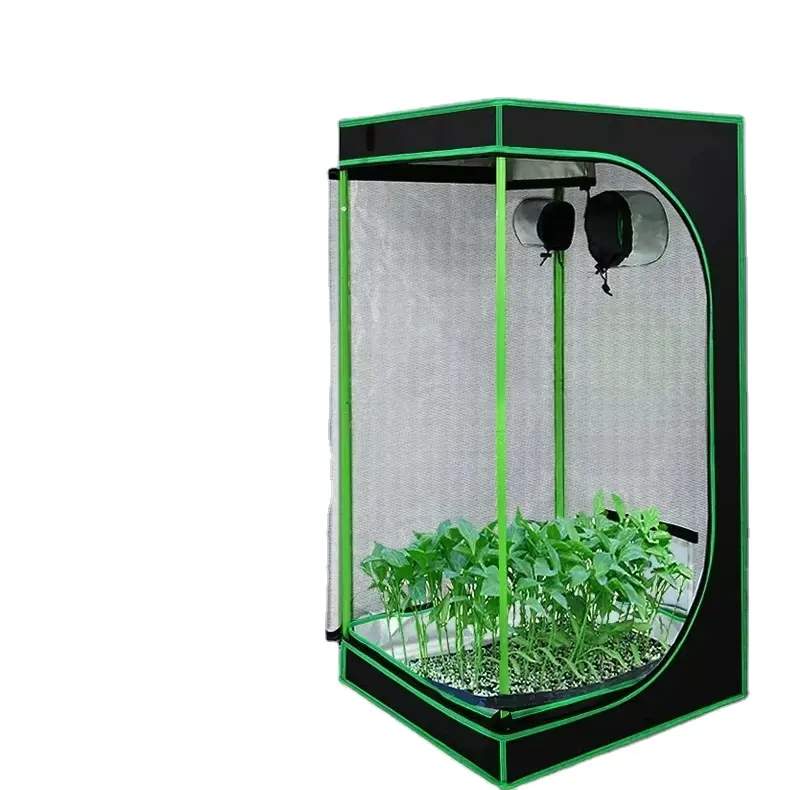 Vollspektrum Indoor Led-Anbaulicht mit Heim-Anbausatz 70 * 70 * 160 cm Pflanzen-Anbauzelt