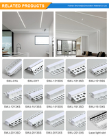 Profilé en T anodisé en alliage d'aluminium 145 pour éclairage LED de plaque de plâtre, diffuseur blanc laiteux 53*15MM, série 6000