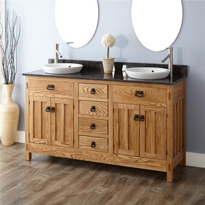 Tocador de baño de estilo <span class=keywords><strong>antiguo</strong></span> Orient, mueble de lavabo de madera maciza de Pvc de alta calidad - Product Image 5