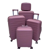 Ensemble de 5 valises à la mode les plus populaires, nouveau design, valise rigide à roulettes, ensemble de 4 sacs de voyage, valise