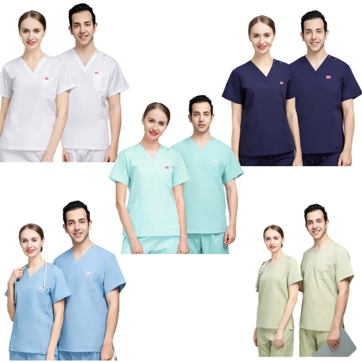 42010 hot sell operating room products for nurses scrub suits for doctors and nurses for men design nurse uniform dress