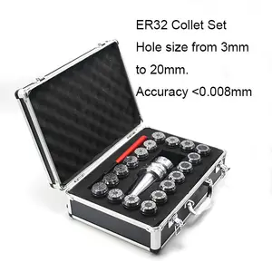 Accessori per utensili CNC set di pinze ER32 Collet/ER32 (18 pezzi 3mm-20mm)