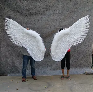 Alas de Ángel de plumas grandes para decoración de pared