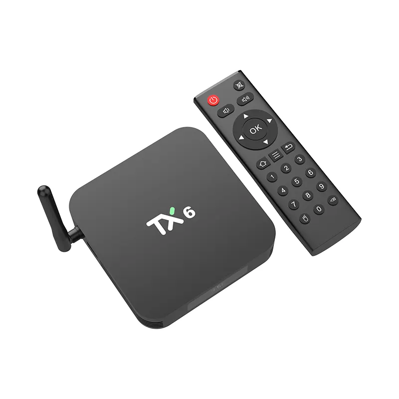 Tanix TX6 Allwinner kotak Tv Android 10, dekoder kotak Tv Android 10 2.4g/5g Wifi Bt4.0 4k Ott Iptv